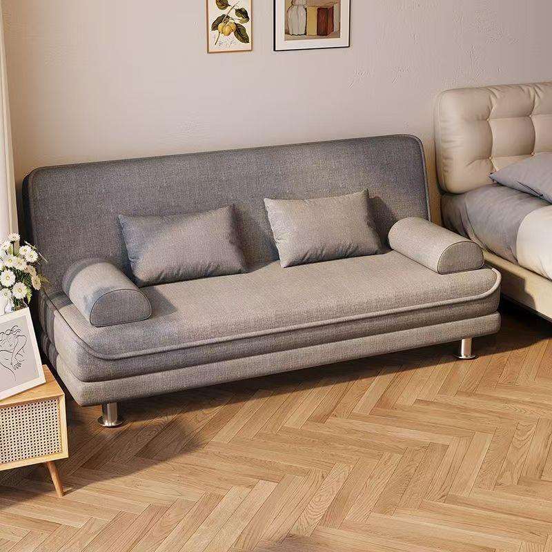 客厅简约贵妃双人卧室加厚可拆洗折叠床沙发小户型出租屋直排情侣