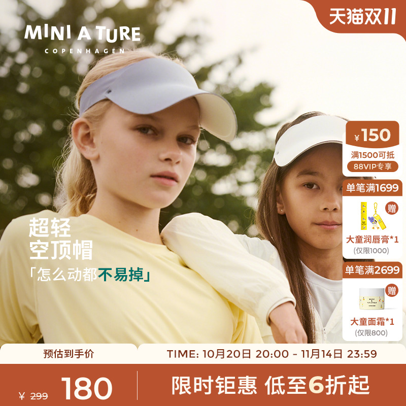 MINIATURE遮阳可调节空顶帽