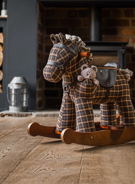 littlebirdtoldme小木马儿童实木摇摇马宝宝生日周岁礼物婴儿玩具