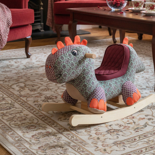 littlebirdtoldme小木马儿玩具童实木摇摇马一岁宝宝周岁礼物实用
