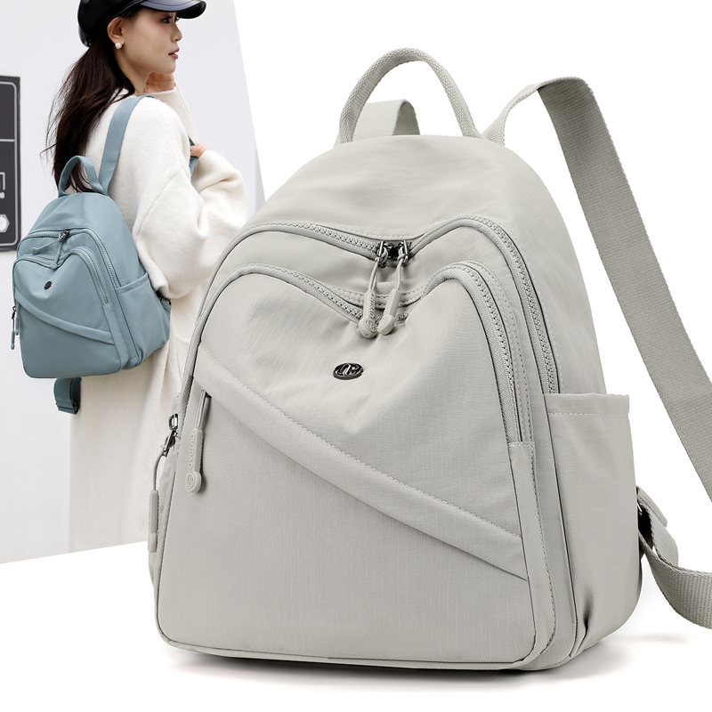 牛津布双肩包女2025新款时尚轻便