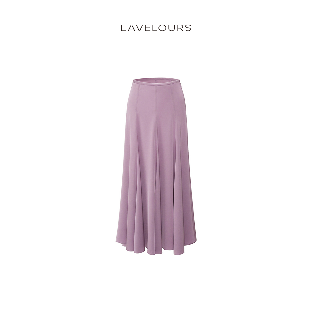 LAVELOURS 重磅弹力真丝飘逸显瘦半裙轻奢高级感半身长裙