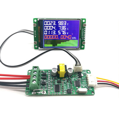 SUI-201电能计量模块直流电压电流表彩屏60V串口通信Modbus协议