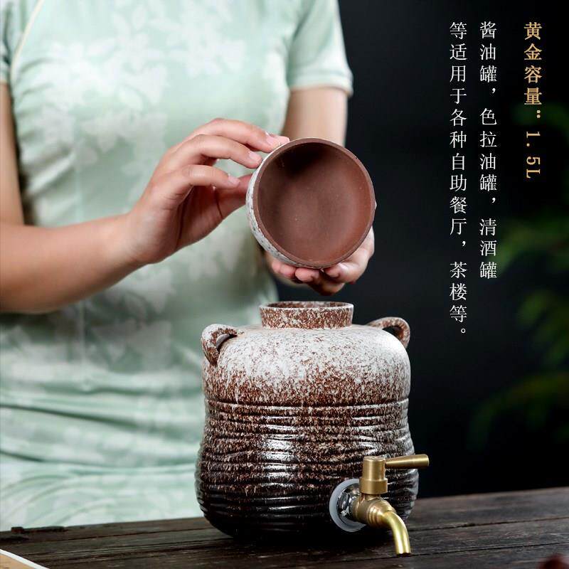 精品包邮紫砂水缸家用酒缸酱油缸带龙头酒坛私藏日式台式仿古酒缸