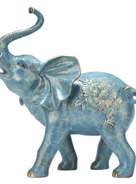 精选《富贵吉祥》纯铜招财大象摆件中式客厅家居摆设工艺乔迁新居