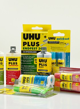 德国友好牌UHU环氧树脂金属塑料木头陶瓷眼镜玻璃300KG强力AB胶水