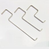 商场横管方管勾子 防盗网钩子 304不锈钢货架挂钩 超市横梁展示钩