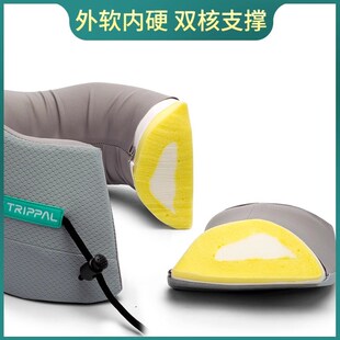 睡猫u型枕旅行便携颈椎枕头办公室睡觉脖枕飞机靠枕u形枕trippal
