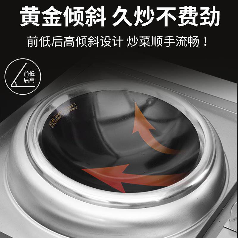 船用小炒炉煲汤炉厨房设备优厨派商用组合电磁灶炒炉小炒灶熬汤炉