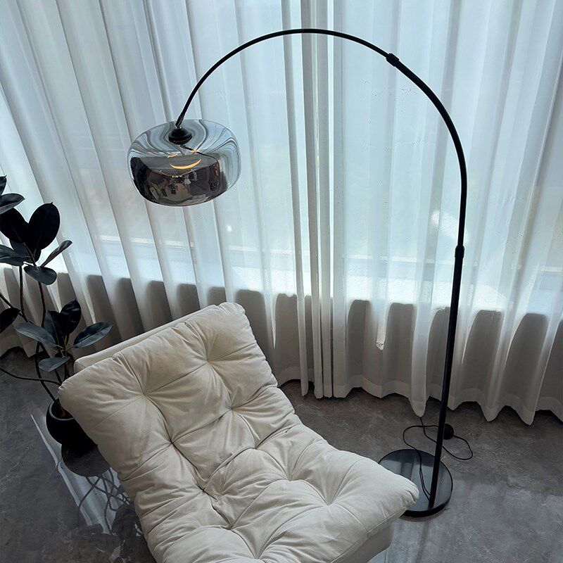 中古风钓鱼灯落地灯沙发旁边卧室覆古客厅氛围轻奢立式台灯高级感