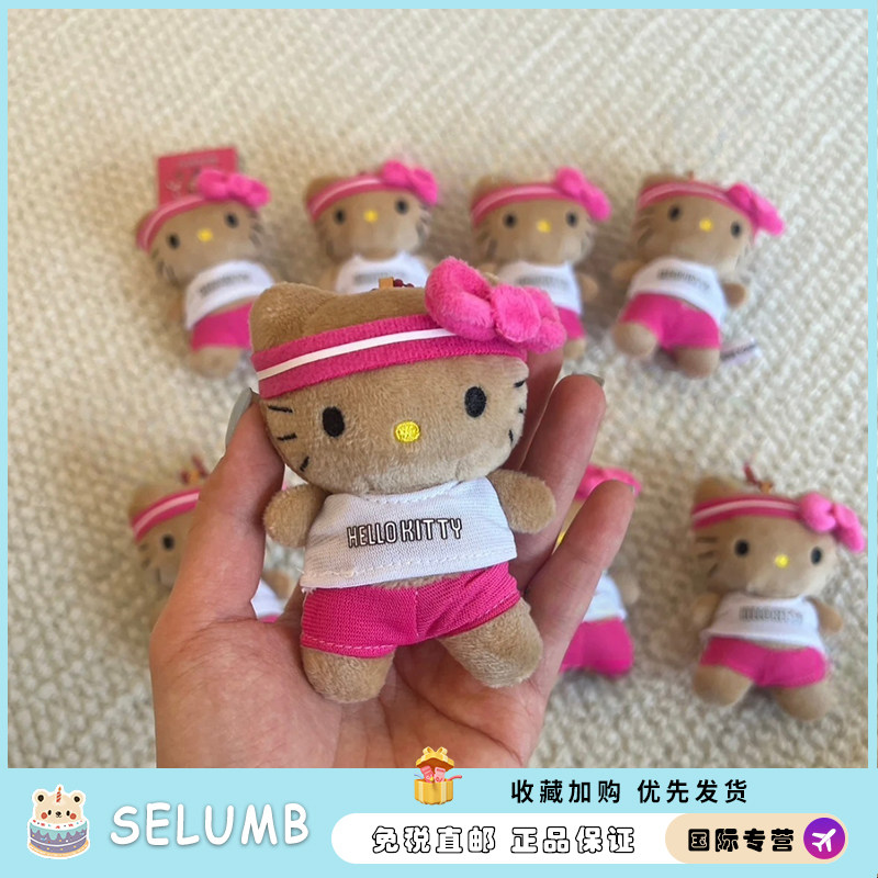 日本SELUMB凯蒂kitty好可爱!韩国黑皮马拉松运动员kitty挂件