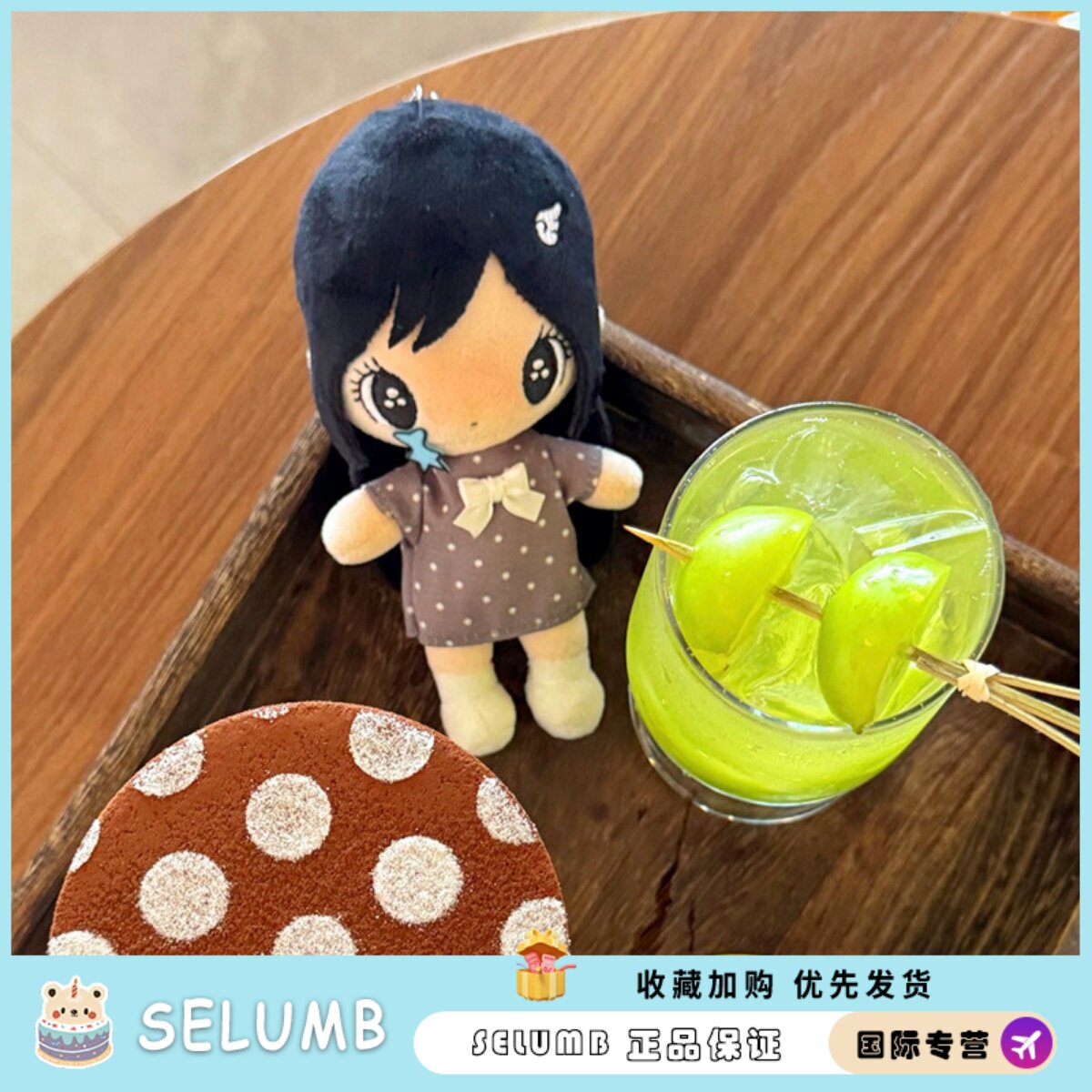 日本SELUMB呆萌可爱黑发野有上秋精致小女孩包包挂件装饰女生礼物