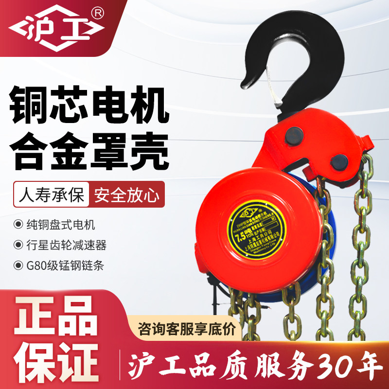 沪工DHT电动提升机环链图片