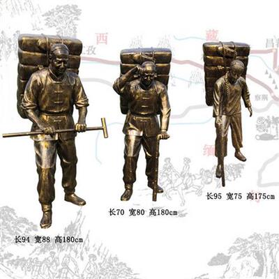 玻璃钢茶马古道人物主题雕塑铜雕塑运茶马队茶文化铸铜锻铜厂家