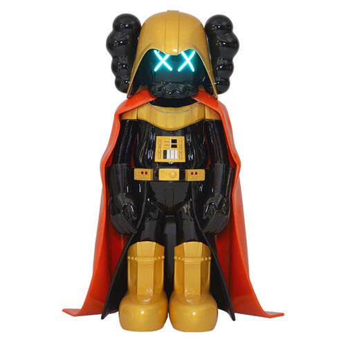 kaws黑武士雕塑玻璃钢公仔摆件店铺门口酒吧大型网红潮玩装饰落地