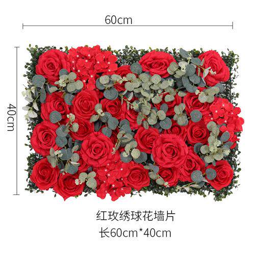 花墙仿真花壁花假背景玫瑰网红墙假花植物墙墙面装饰婚礼影楼布置