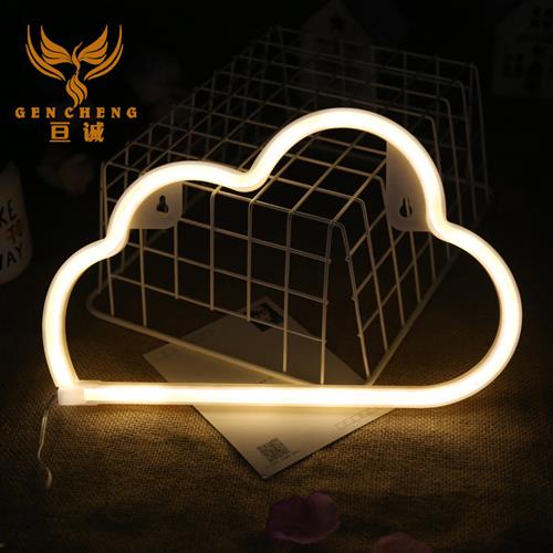 LED霓虹灯love字母造型灯ins少女软妹装饰USB电池盒彩灯串圣诞灯