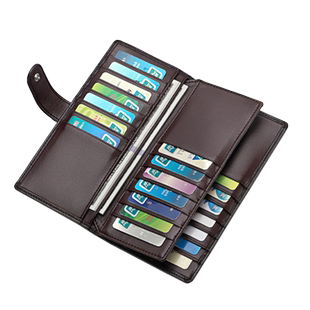 防盗刷证件包男女式真皮大容量长款多功能卡包钱包一体多卡位卡夹