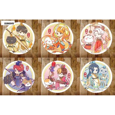 萌想诚品徽章胸针如果历史是一群喵系列马口铁徽章吧唧动漫胸针周