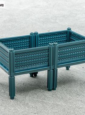 家庭阳台蔬菜种植箱高脚长方形大花盆户外花箱楼顶专用种菜箱神器