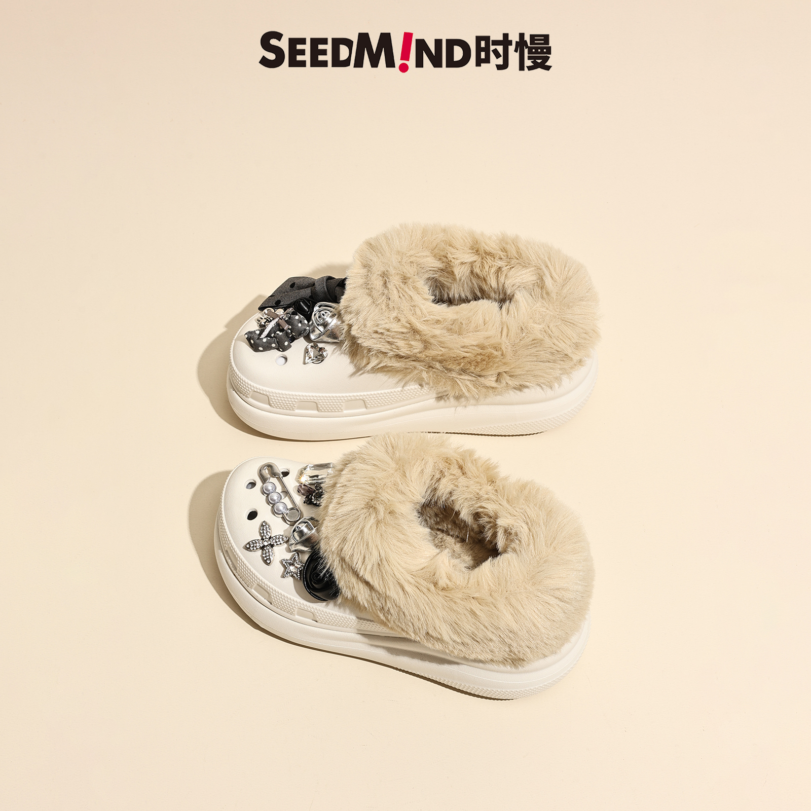 Seedmind不冻脚咯我的洞洞鞋也好适合~婚纱秀禾两穿高跟新娘婚鞋