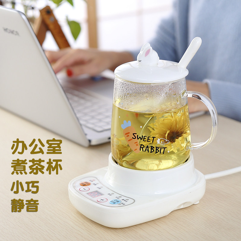 煮茶神器小型养生壶迷你办公室烧茶炉mini花茶壶电炖杯玻璃烧水壶