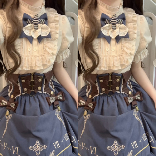 设计师的礼物原创时光领航洛丽塔腰封cla日常Lolita蒸汽朋克风女