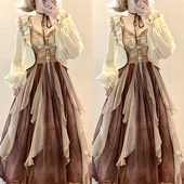 素洛丽塔汉服秋冬女日常套装 设计师 礼物原创隐蝶中国风改良汉元