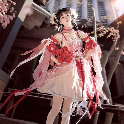 设计师的礼物原创云露染lolita汉服中华风汉元素洛丽塔连衣裙套装