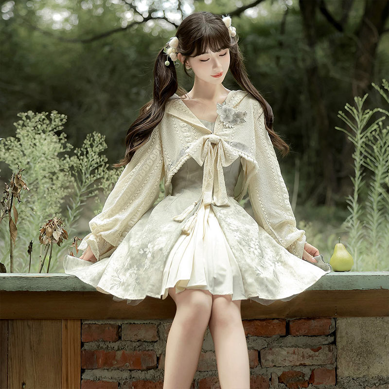 设计师的礼物原创芳草集汉服女中国风汉元素新中式上衣连衣裙套装