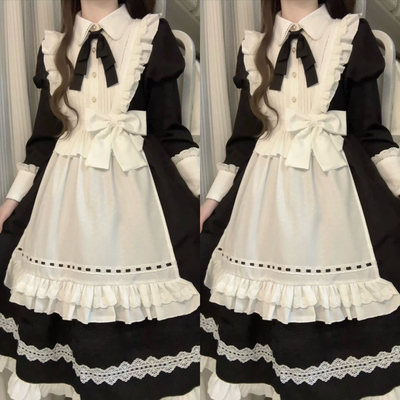 古典洛丽塔小女仆万圣节秋冬长袖