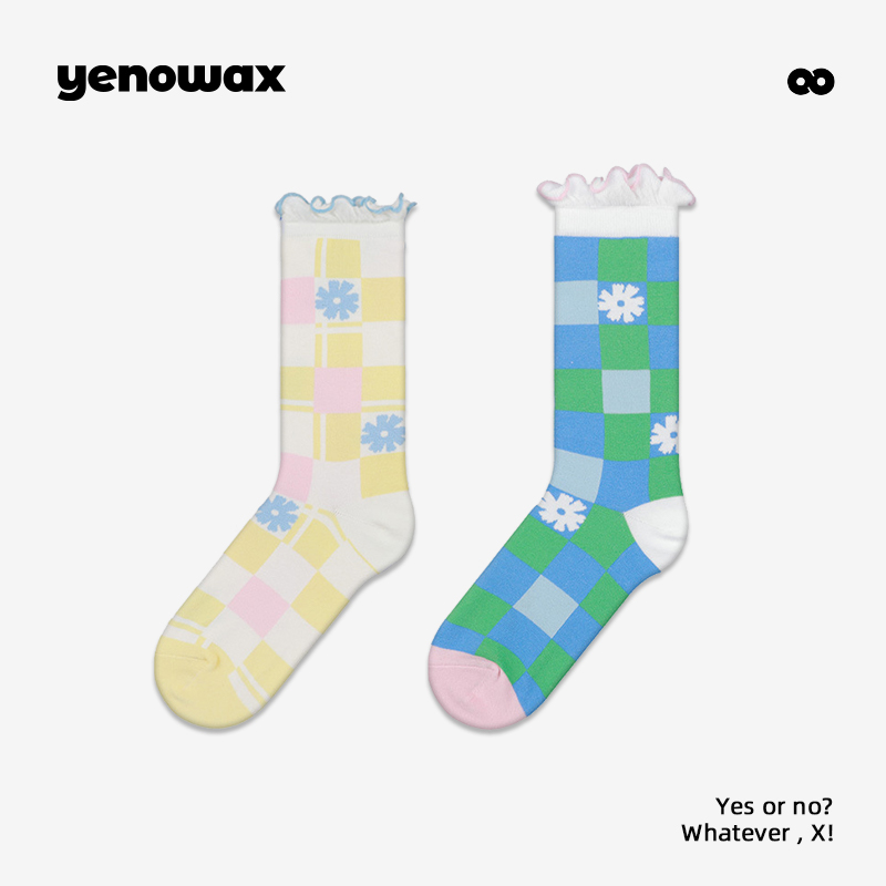 YNWX木耳边袜子夏季薄款女设计