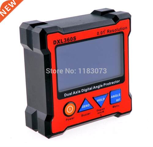 Digital Protractor Inclinometer Resolution 0.01 Dual Axis Le