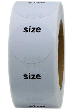 500pcs/roll 1inch Round Clothing 