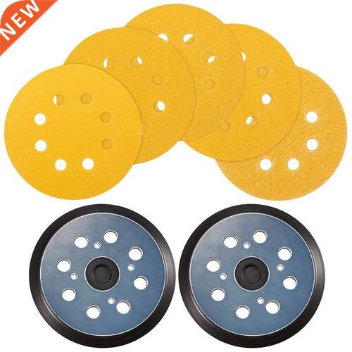 2 Peces Sander Pad Replaces 5 nch 8 Hole Hook and Loop Orb