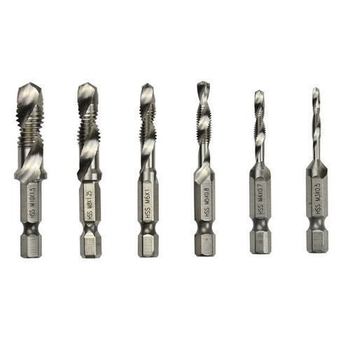 Hand Tap Hex Shank HSS Screw Spiral Point Thre Metric Plug