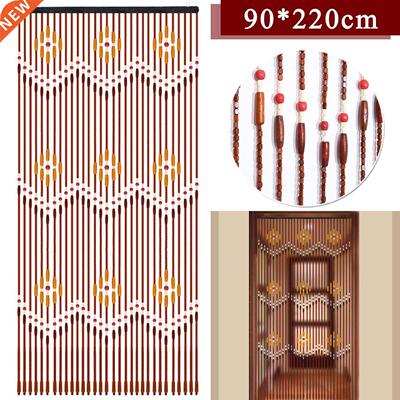 Wooden Door Curtan Blnds Handmade Fly Screen Wooden Bead S