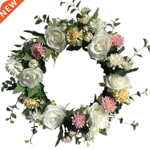 Artificial Rose Flower Wreath Chrysanthemum Wreath Spring Wr