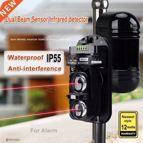 0M~100M Dual Beam Sensor photocells Active Infrared Intrusi