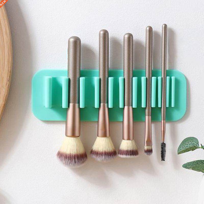 Silicone Makeup Brush Holder Wall-Mounted Soft Durable Reusa