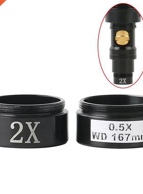 0.5X 2.0X Glass Barlow Auxlary Objectve Lens Vdeo Mcros