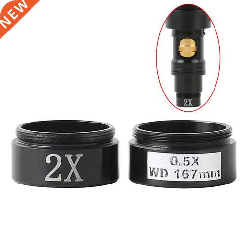 0.5X 2.0X Glass Barlow Auxlary Objectve Lens Vdeo Mcros