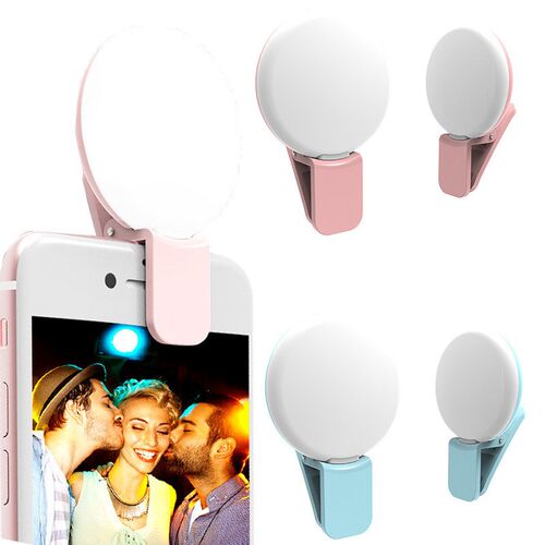 1pcs Rechargeable Mini LED Flash Beauty Fill Light Portable