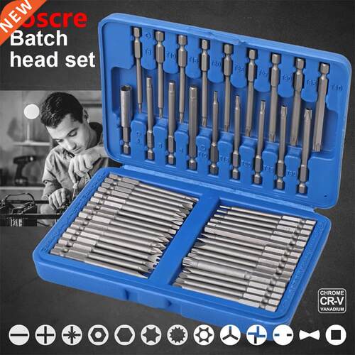 50pcs 75mm Screwdriver, 1/4 Screwdriver Bits Long Set Allen,
