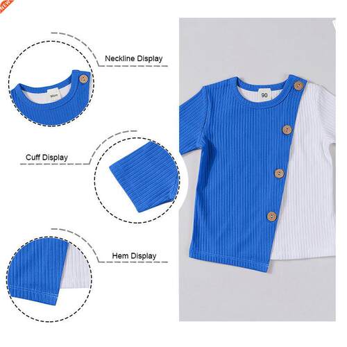 Children's T-shirt Boys Girls Baby Patchwork Short Sleev