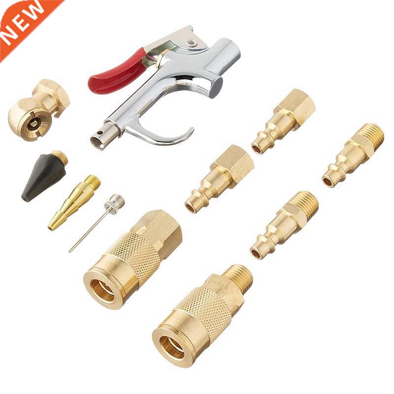 12Pcs Air Blow Machine Accessory Safety Adapter Nozzle Infla