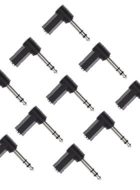 10Piece 90Degree 6.5mm Male to .5mm Female Stereo Headphon