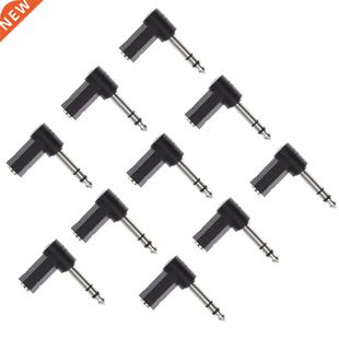 10Piece 90Degree 6.5mm Male to .5mm Female Stereo Headphon