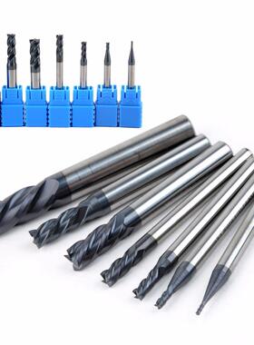 7pcs 4 Flutes End Mill Cutter 50 Degree Tungsten Carbide CNC