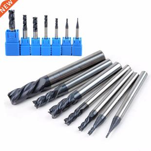 7pcs 4 Flutes End Mill Cutter 50 Degree Tungsten Carbide CNC